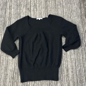 Vince Women's Classic Black Crew Neck Sweater